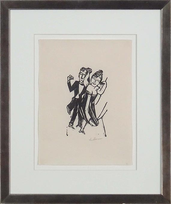 Max Beckmann - Kleines tanzendes Paar - Image du cadre
