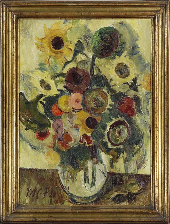 Maria Caspar-Filser - Sonnenblumen - Image du cadre