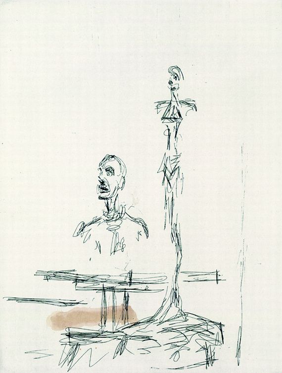 Alberto Giacometti - 2 Bll.: Annette de face. Paroles Peintes