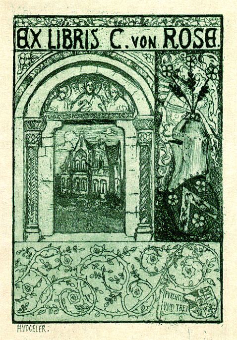 Heinrich Vogeler - Exlibris C. von Rose