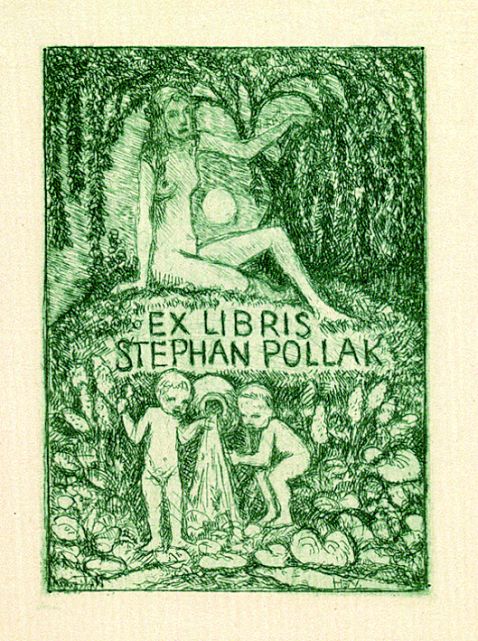 Heinrich Vogeler - 4 Bll. Exlibris: Stephan Pollak. Hanna Richter. Gerhard Schmidt (2)