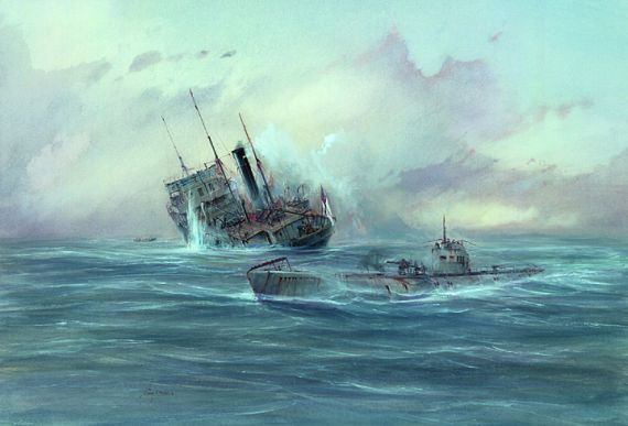 Hans Peter Jürgens - Versenkung der U-Boot-Falle "Dunhurst" am 24. 12. 1917 in der irischen See durch U 110