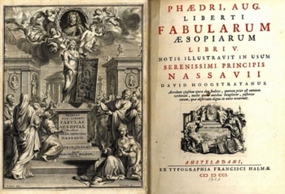 Augustus Phaedrus - Liberti I Fabularum Aesopiarum. 1701