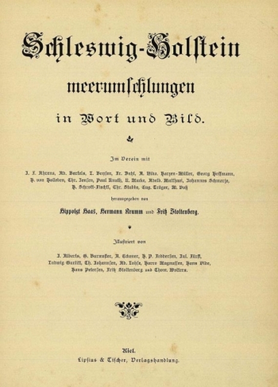 Sammlung Schleswig-Holstein - Schleswigholstein Konvolut aus 7 Teilen