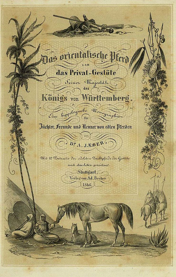 Jagd - Das orientalische Pferd, 1846. [196]
