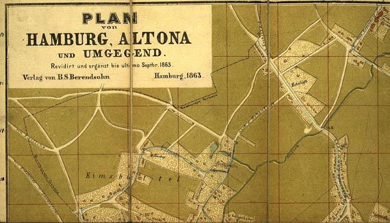 B. S. Berendsohn - Plan von Hamburg. 1863