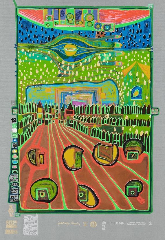 Friedensreich Hundertwasser - Look at it on a rainy day - Autre image