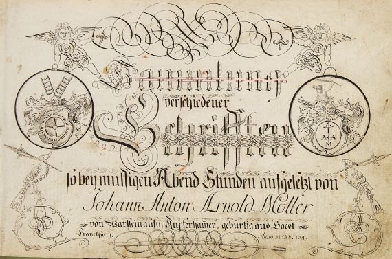 Johann Anton Arnold Möller - Sammlung verschiedener Schriften, 1753/54.