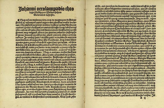Philipus Melanchton - Epistola de Lipsica disputatione. 1519