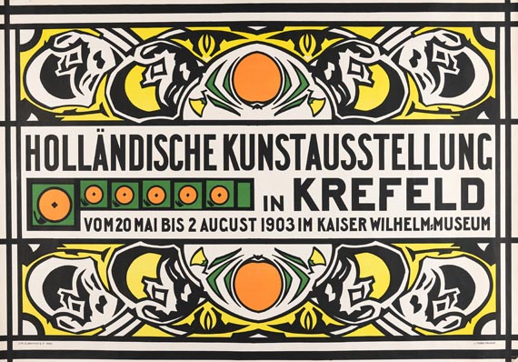 Jan Thorn Prikker - Plakat: Holländische Kunstausstellung Krefeld