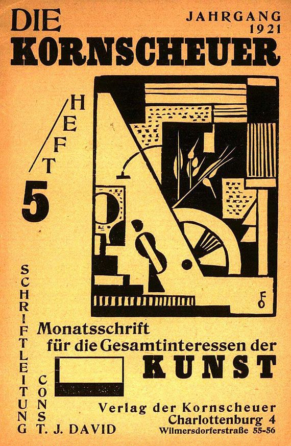   - Zeitschriften: (Kornscheuer, Menschen II & III, Kunsttopf, insg. 4 Hefte), 1921
