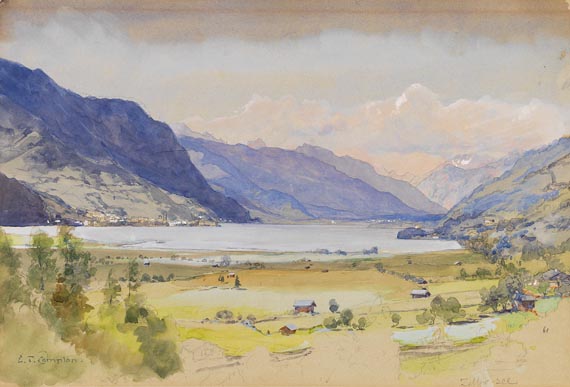Edward Theodore Compton - Blick auf den Zeller See