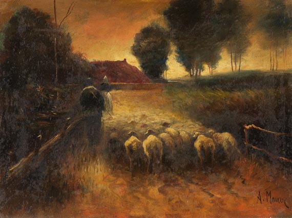 Anton Mauve - Heimkehrende Schafherde