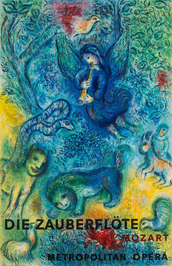 Marc Chagall - Plakat: Die Zauberflöte
