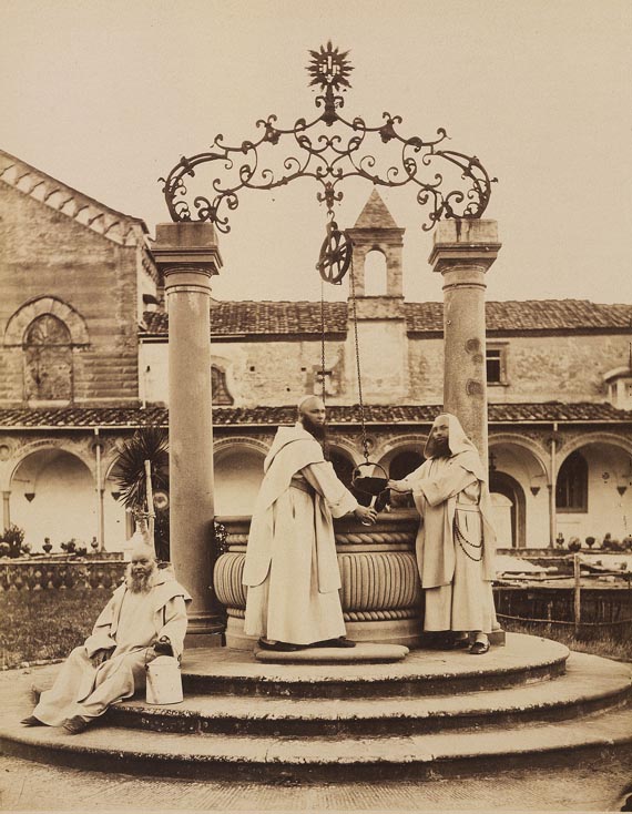 Italien-Fotografie - Foto-Sammlung Italien. 3 Alben und 16 Tafeln. Um 1880/1890