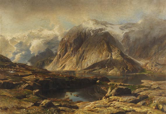  Alpenländischer Maler - Blick auf den Gotthard