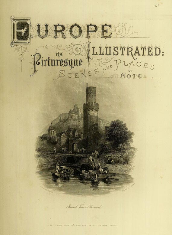 John Sherer - Europe illustrated. Um 1880. 2 Bde.