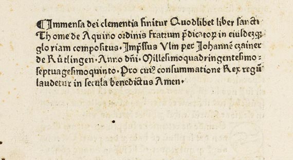  Thomas von Aquin - Questiones. 1475   21(20) - Autre image