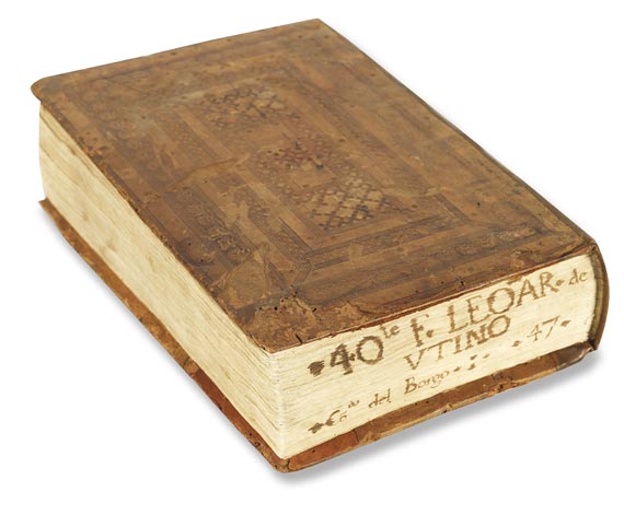  Leonardus de Utino - Sermones. 1479. (C43) - Reliure