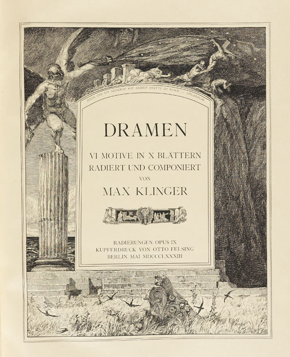 Max Klinger - Dramen. 1883. 2. Ausgabe. - Autre image