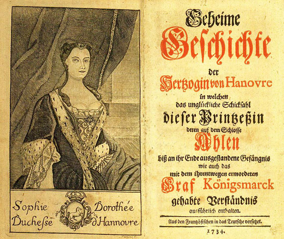   - 2 Bände über die Herzogin von Hannover, 1732, 1734