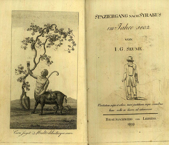 Johann Gottfried Seume - 2 Bände: Spaziergang nach Syrakus, 1803, Gedichte, 1810