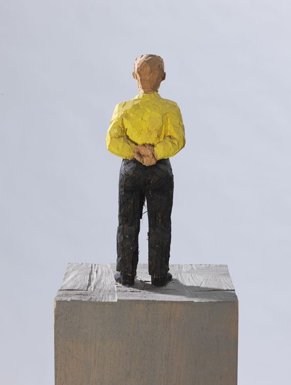 Stephan Balkenhol - Mann im gelben Hemd - Verso