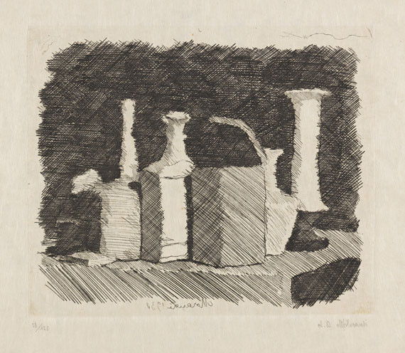 Giorgio Morandi - Natura morta con sei oggetti