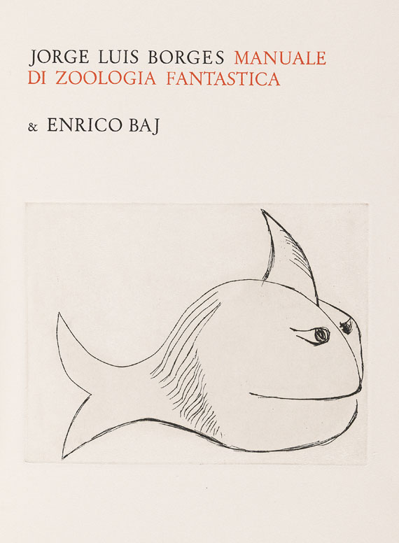 Enrico Baj - Borges: Manuale di Zoologia Fantastica. 1973. - Autre image
