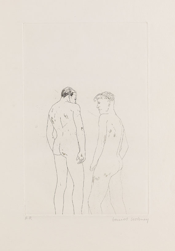 David Hockney - 2 Blätter: Projects for the Cavafy Suite - Autre image