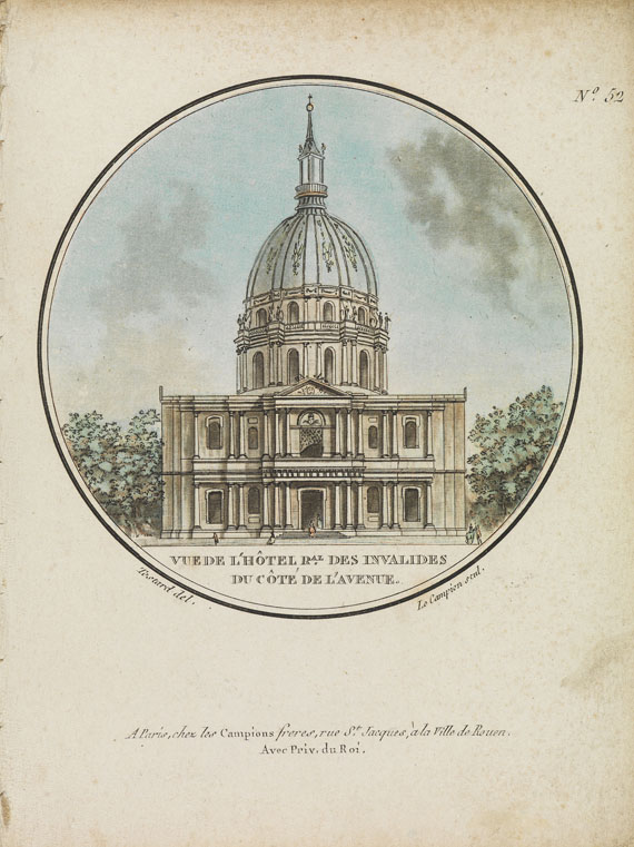   - Vues pittoresques ... de Paris. Kupfer aus 2 Folgen in 1 Bd. Um 1790. - Autre image
