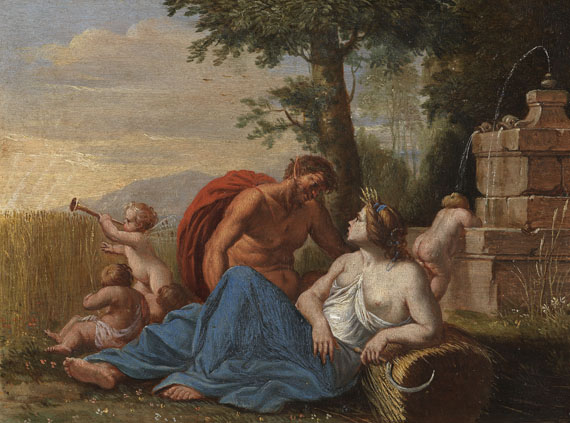  Flandern - 2 Gemälde: Bacchantische Szenen mit Ceres, Faun und Bacchus - Autre image