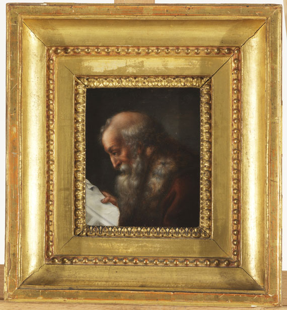 Joseph Dorn - Porträt eines lesenden Gelehrten mit pelzverbrämten Mantel - Autre image