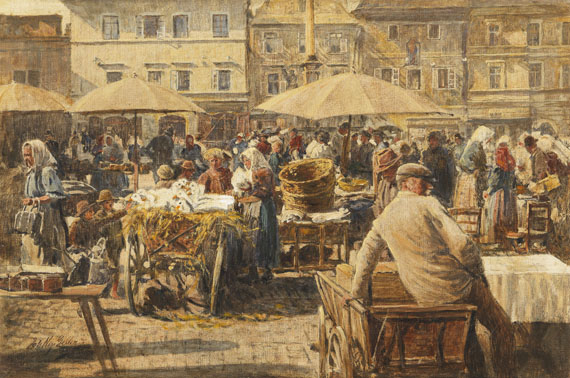 Johann Nepomuk Geller - Marktszene