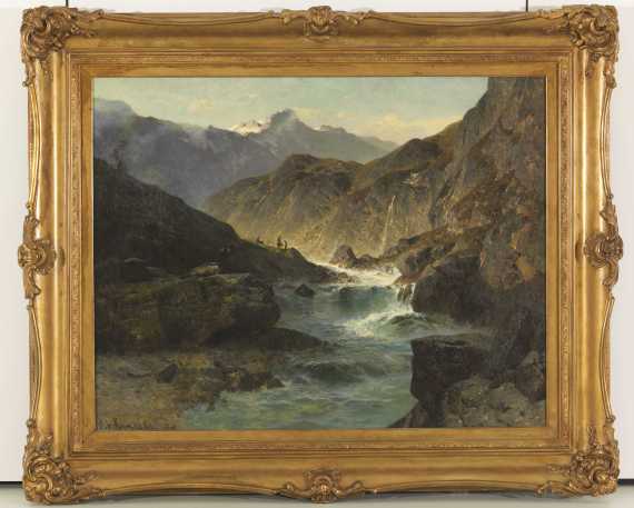 Otto Werner Henning von Kameke - Hochgebirge mit tosendem Fluss - Autre image