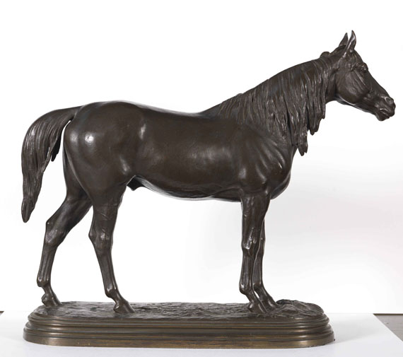 Isidore Jules Bonheur - Pferd mit langer Mähne - Verso