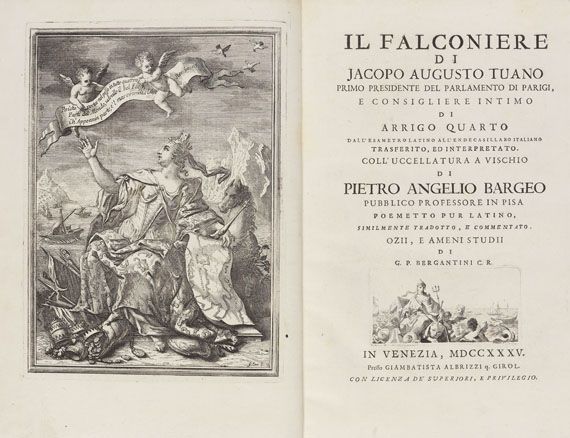  Jagd - Thuillier, P., Il Falconiere. 1735.