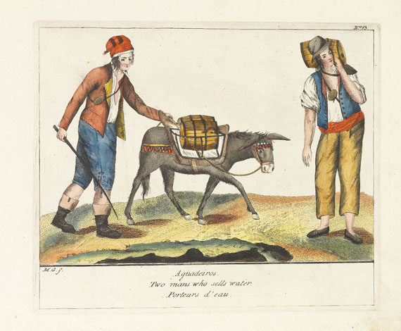  Berufe und Handwerk - Costumes servis da cidade de Lisboa. 1806.