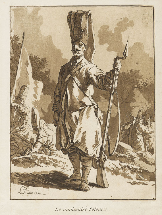 Jean-Baptiste Le Prince - 2 Bll.: Officier des Janissaires Polonois. Le Janissaire Polonois - Autre image
