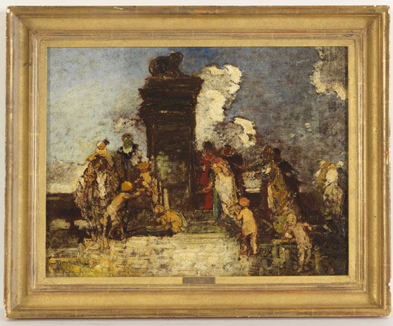 Adolphe Monticelli - Fête Champetre "La Fontaine de Jouvence" - Image du cadre