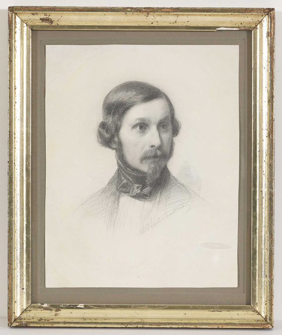 Hermann Winterhalter - Porträt eines jungen Herren - Image du cadre