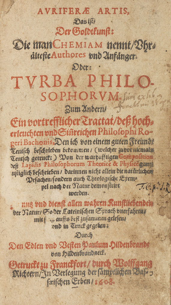 Alchemie und Okkulta - Auriferae artis. 1608 - Autre image