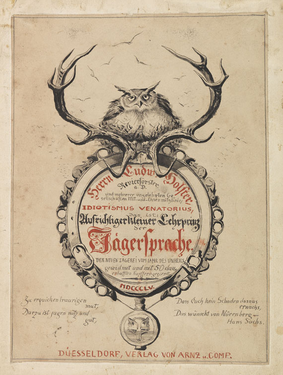 Ludwig Holster - Idiotismus venatorius. Jagd- Handschriften-Unikat. 1855 - Autre image