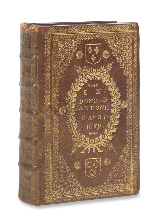 Einbände - Heliodorus, Aethiopicorum libri. 1619 (Schulpreis-Einband).