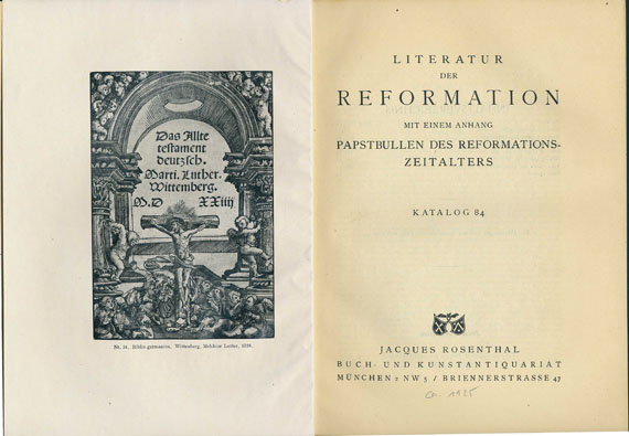 Antiquariatskataloge - Konvolut Kataloge, ca. 26 Bde. 1909-35.