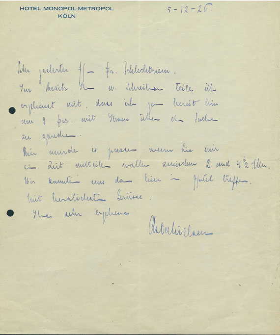 Pola Negri - Eigh. Brief. 1929. - Dabei: Asta Nielsen, Eigh. Brief - Autre image