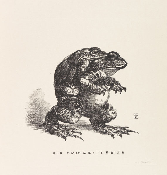 Friedrich Wilhelm Kleukens - Krötenkroam. 8 Lithographien. - Autre image
