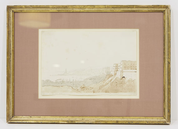 Franz Ludwig Catel - Blick auf den Hafen von Genua - Image du cadre