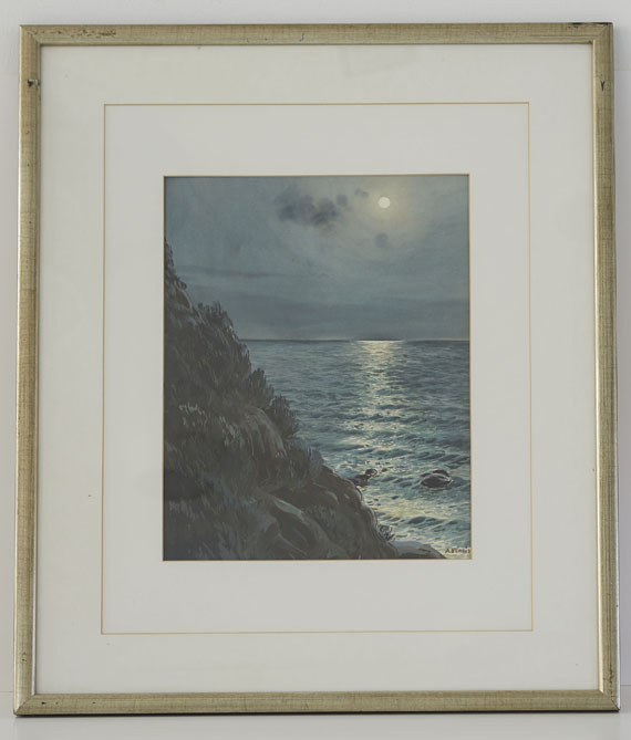 Albert Nikolajewitsch Benois - Meeresküste bei Vollmond - Image du cadre