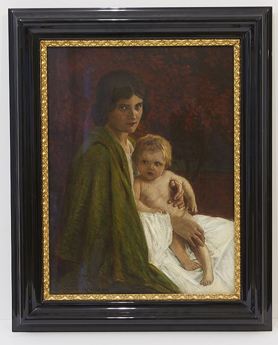 Walter Firle - Mutter mit Kind - Image du cadre